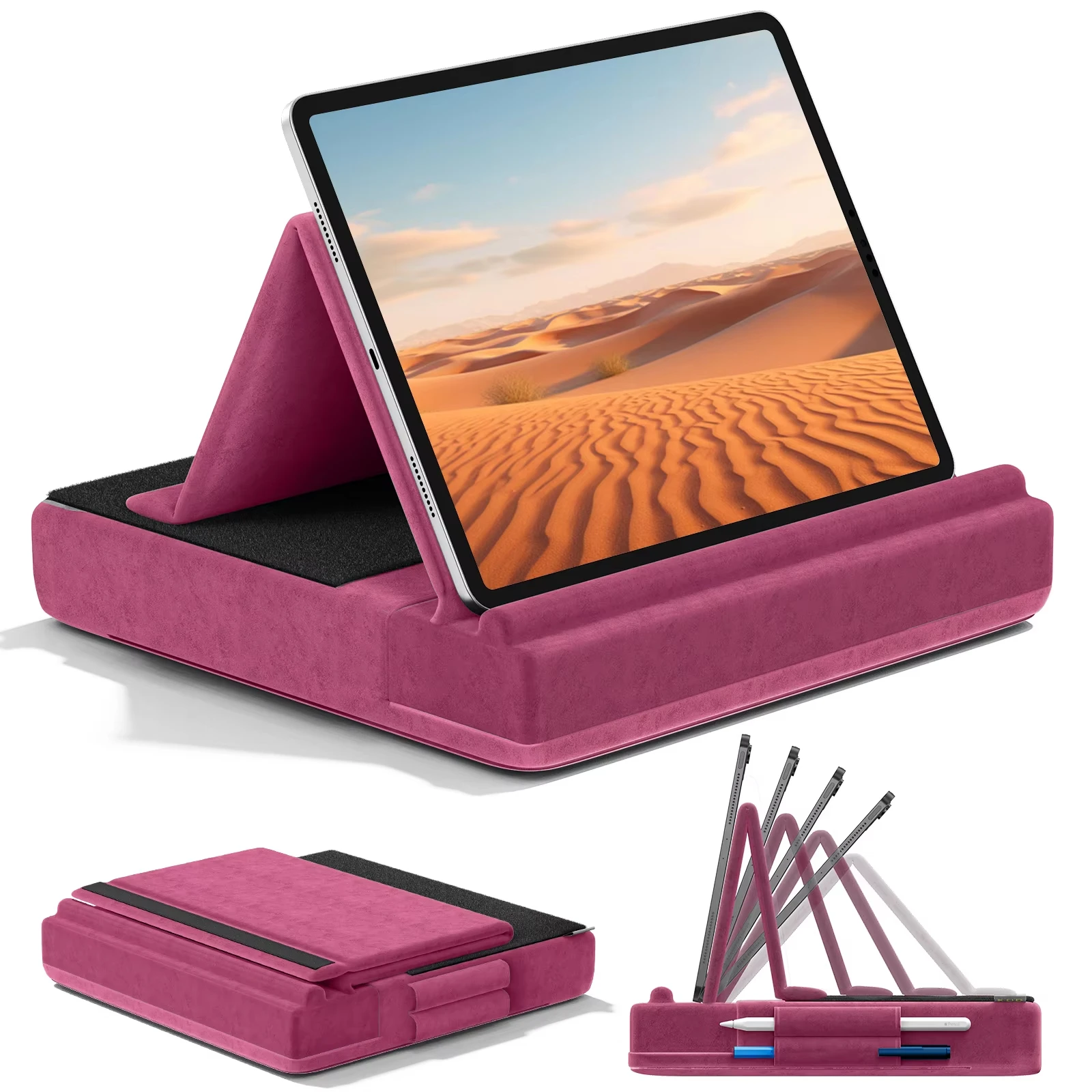 Desk Corner Mat - Verbeterde tabletkussensstandaard Ipad-houder met meerdere hoeken