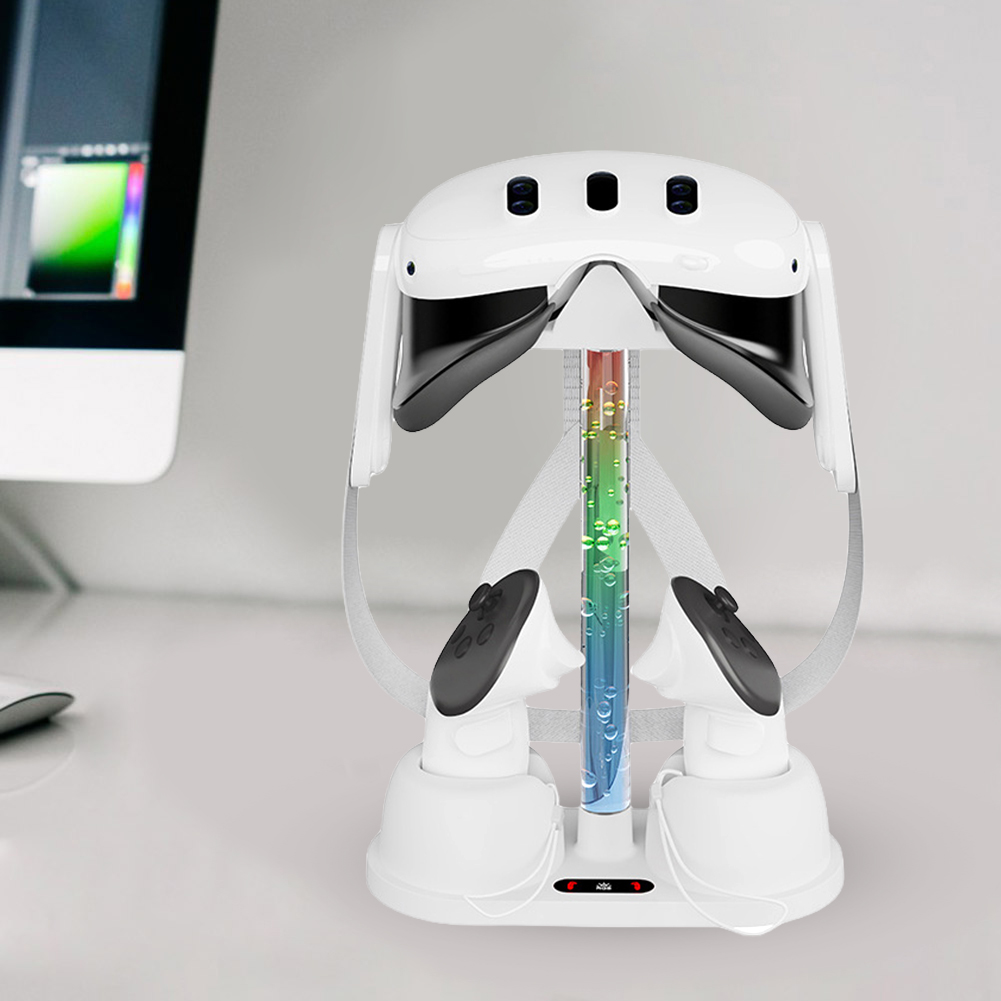 Headset Stand Rgb - Houder Basiscontroller Oplader RGB-licht VR-bril Opbergstandaard