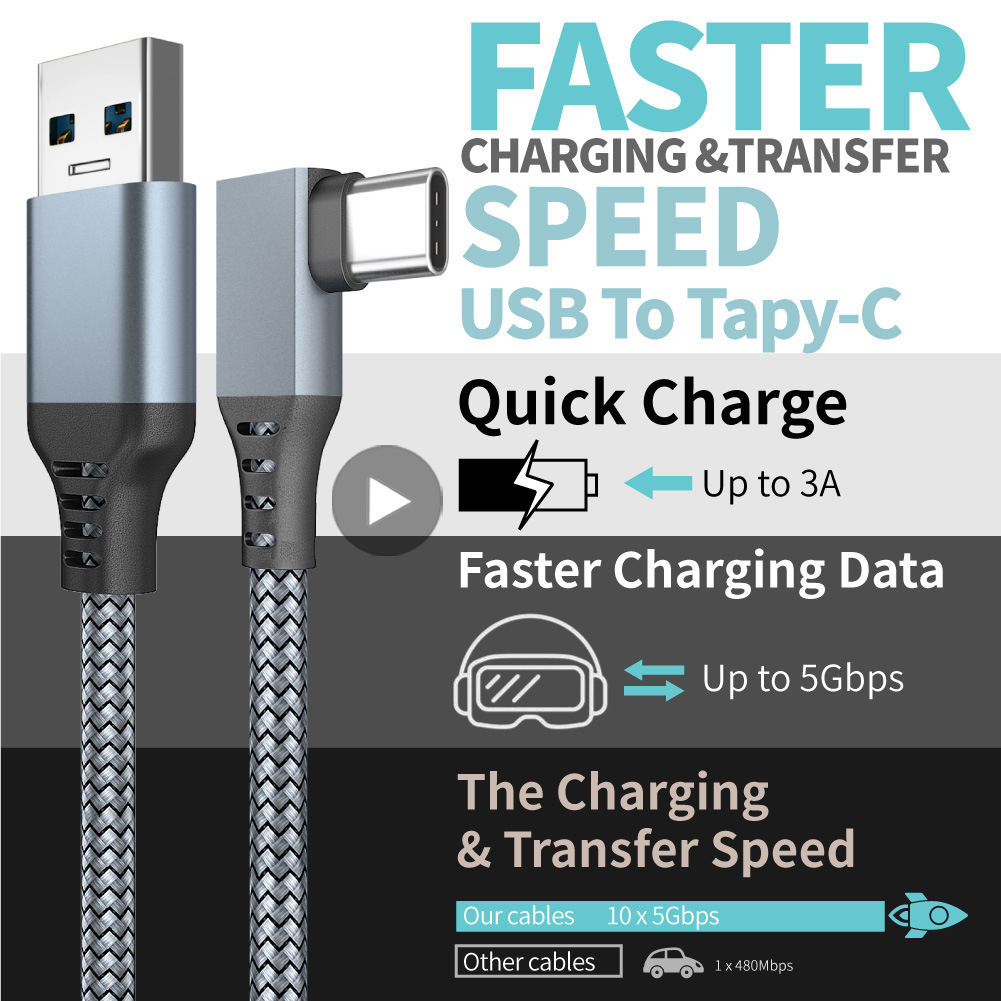 Virtual Gaming Accessories - Kabel USB A Naar Type C