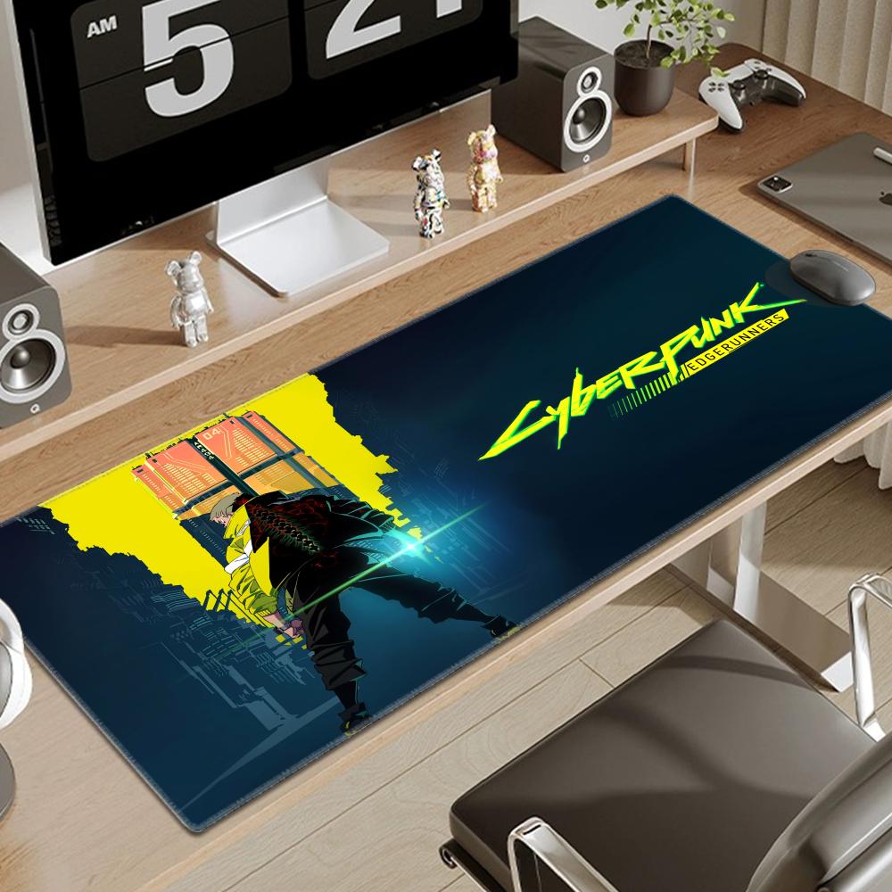 Desk Corner Mat - HD Printing Nieuw Behang C_cyberpunk E_edgerunners