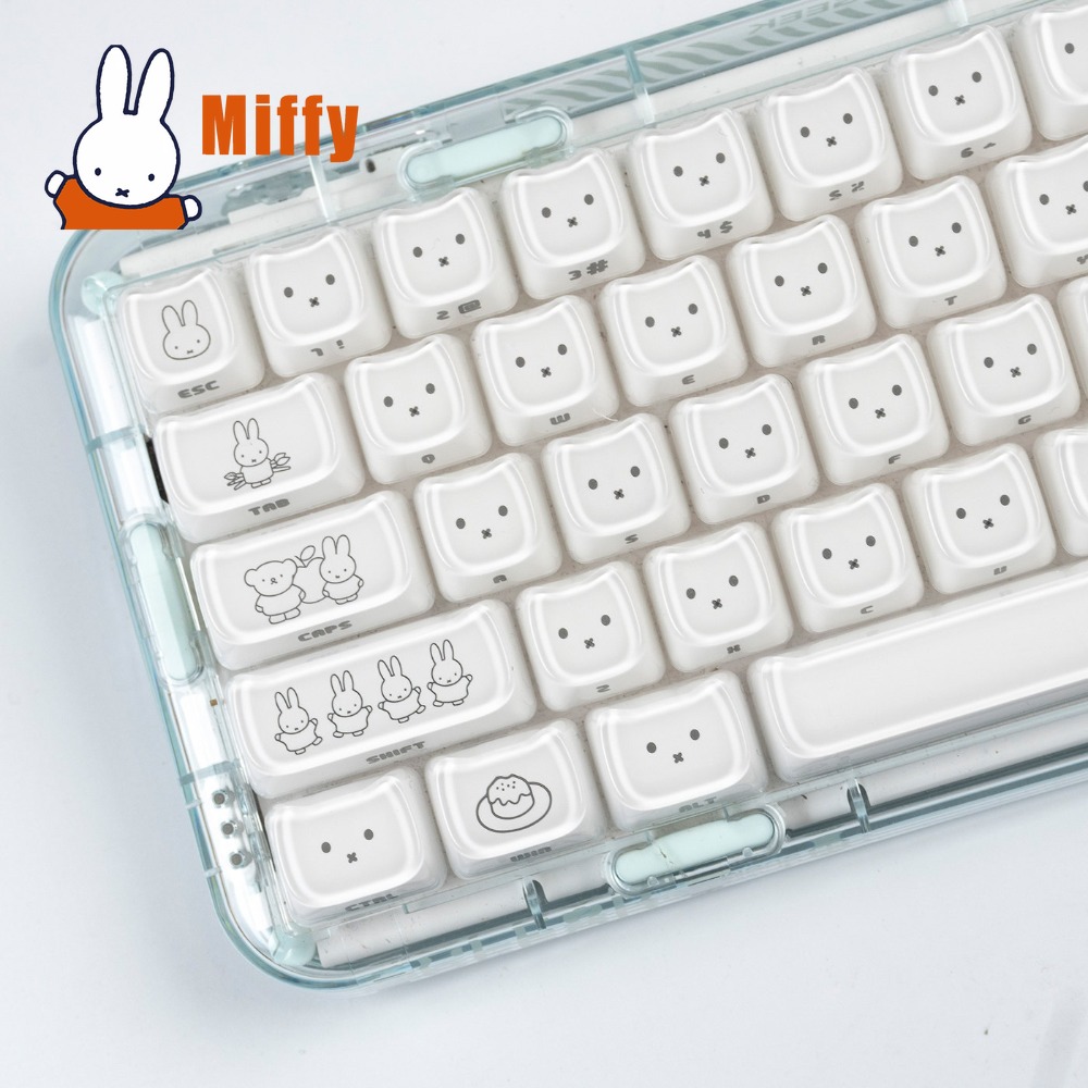 Kawaii Miffy Keycaps Schattig  - Gaming Accessories Kawaii recensie en prijs