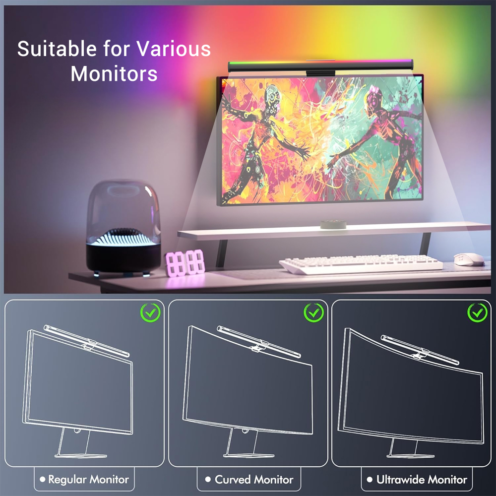 RGBIC Setup Monitor Lichtbalk  - Gaming Accessories App recensie en prijs