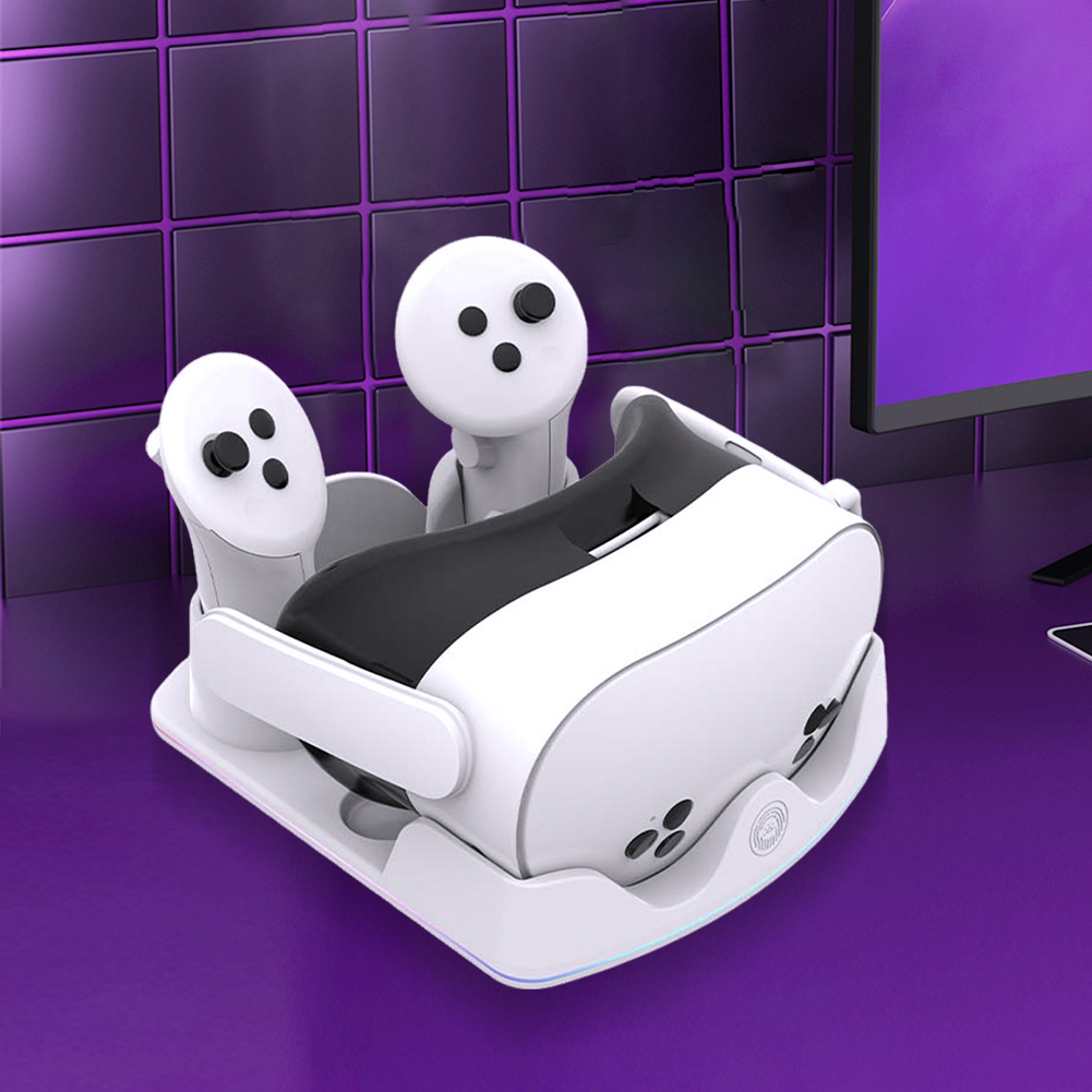 Oplaaddock voor Meta Quest 3S  - Headset Stand Rgb recensie en prijs
