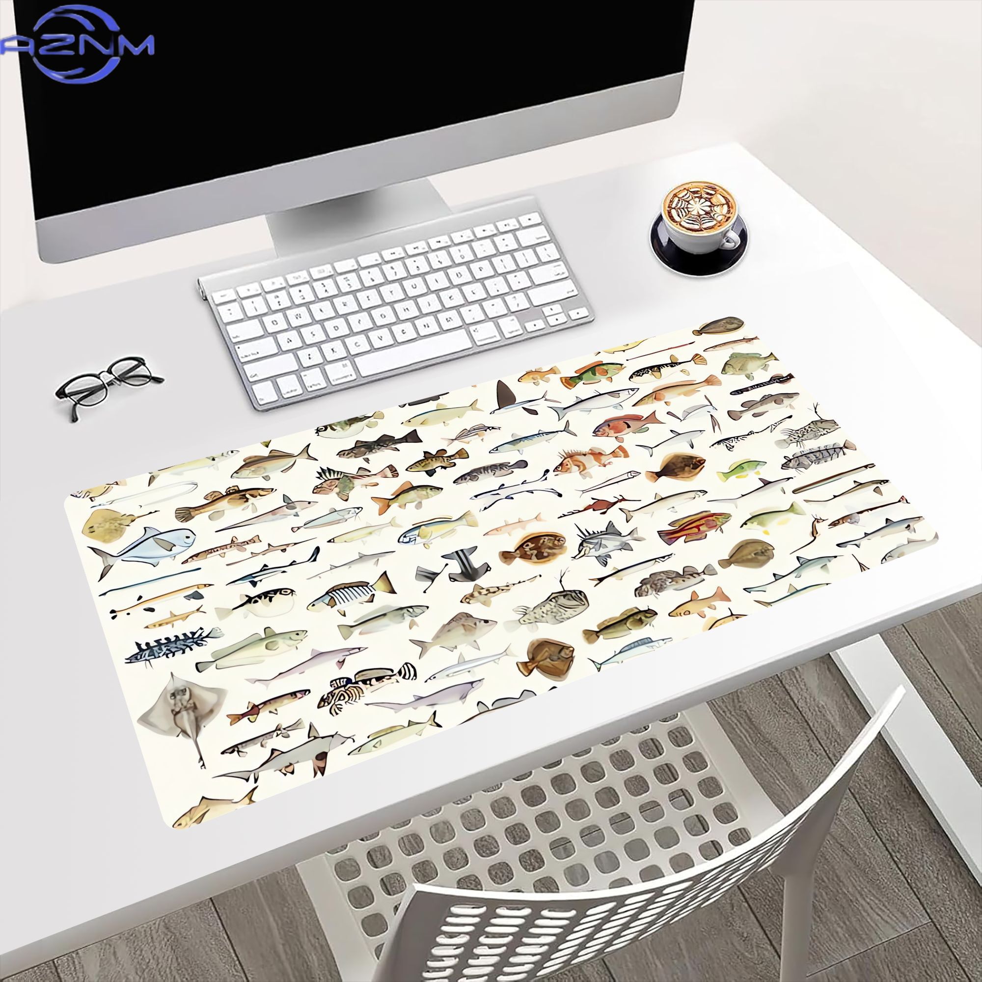 Visvormige bureaumat voor sfee - Desk Corner Mat recensie en prijs