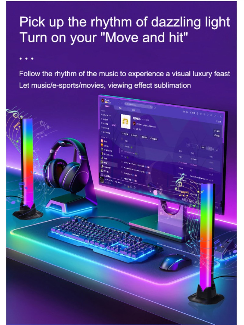 Muziek-sync LED-strip, geluids - Essential Gaming Accessories recensie en prijs